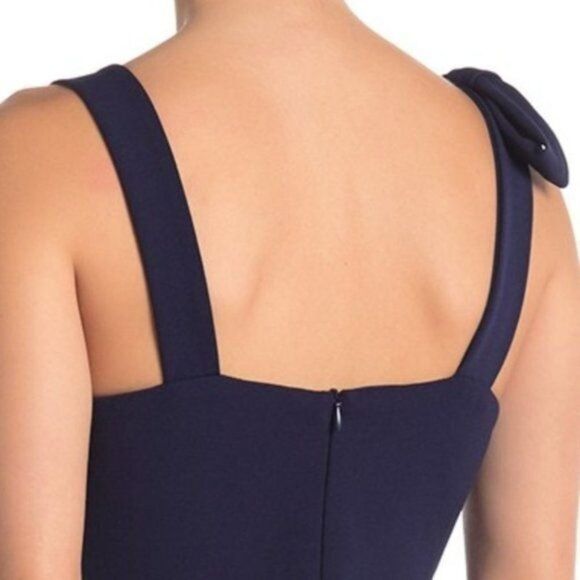 Marina jumpsuit Sleeveless Bow navy blue womens sz 10 NEW - Picture 4 of 6